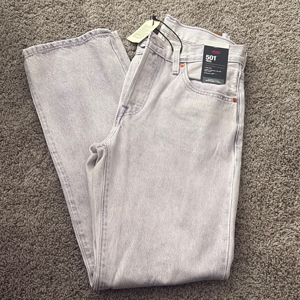 Levi's Gray Straight Jeans Classic Style